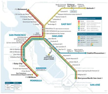 BART system map [35].