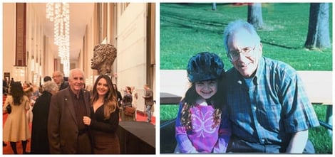 Pictures of my grandfather and me.