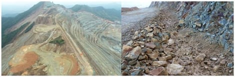 Dabaoshan open-pit stope.