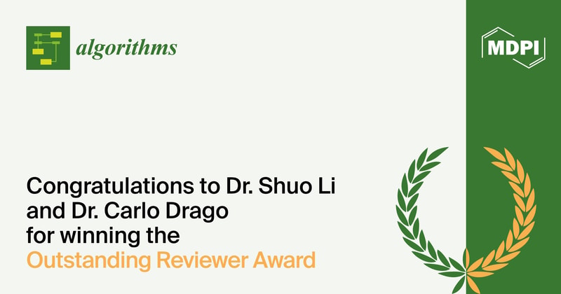 Algorithms 2024 Outstanding Reviewer Award—Winners Announced