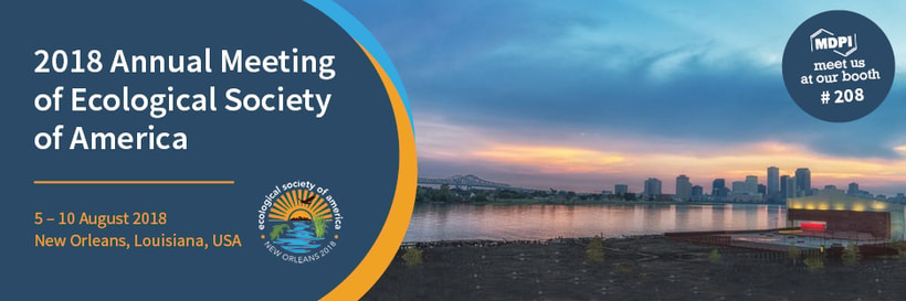 Meet us at the ESA Annual Meeting 2018 in New Orleans, Louisiana