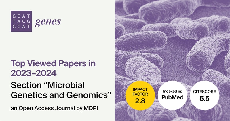 Genes | Top Viewed Papers in 2023–2024 in the “Microbial Genetics and Genomics” Section