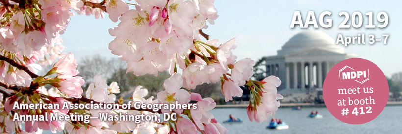 Meet Us at the 2019 Annual Meeting of the American Association of Geographers in Washington, DC, 3–7 April 2019
