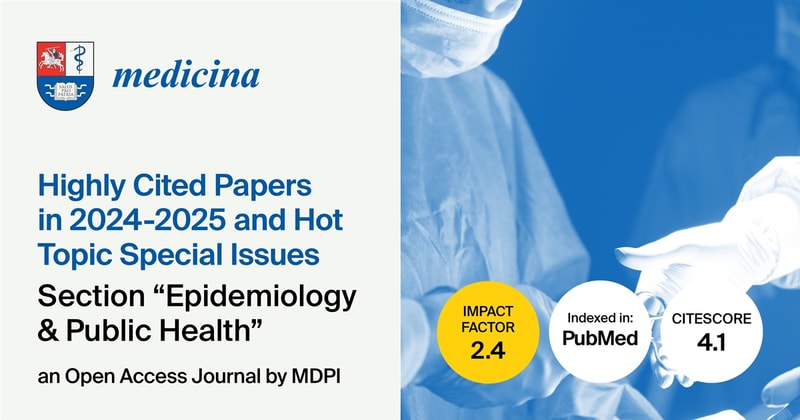 Medicina | Highly Cited Papers in 2024–2025 and Hot Topic Special Issues in the “Epidemiology & Public Health” Section