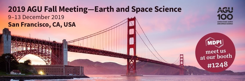 Meet Us at AGU Fall Meeting 2019 in San Francisco, USA, 9–13 December 2019