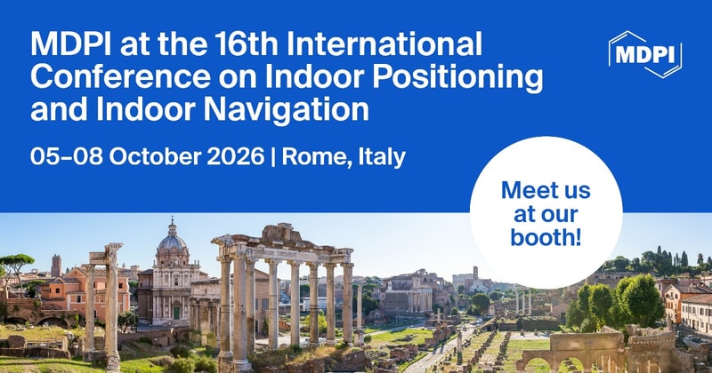 Meet Us at the 16th International Conference on Indoor Positioning and Indoor Navigation, 5–8 October 2026, Rome, Italy