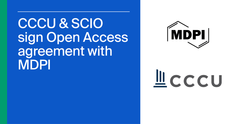 MDPI Signs Global Agreement with CCCU and SCIO