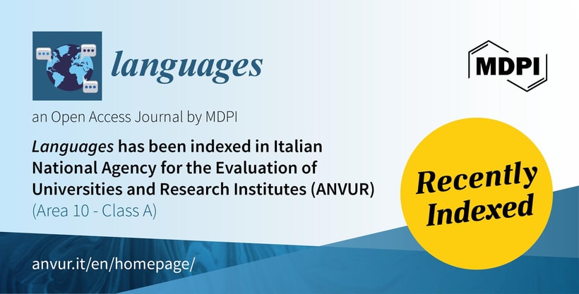 Languages Accepted for Coverage in ANVUR