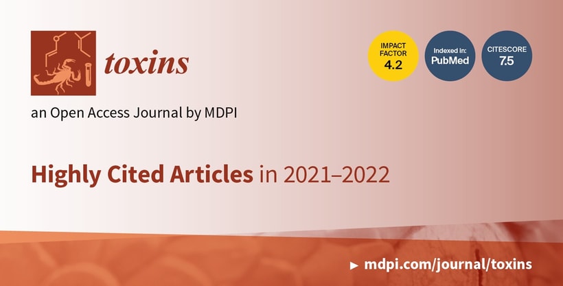 Toxins | Highly Cited Articles in 2021–2022
