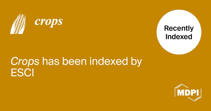 Crops Accepted into Emerging Sources Citation Index in Web of Science
