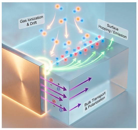 Sources of surface charge and its accumulation pathways.