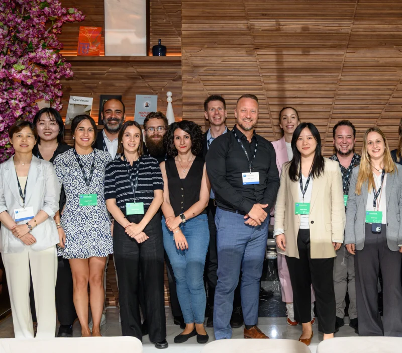 A group of people posing for a photo