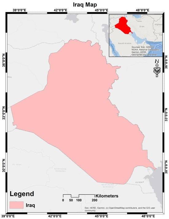 Location of the study area along the Iraqi coastline of the northern Persian Gulf.