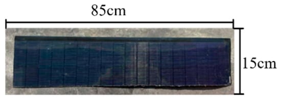 Flexible CIGS photovoltaic cell sample.