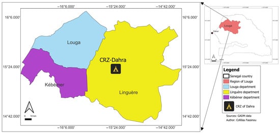 Geographic and administrative location of Dahra.