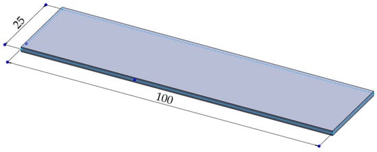 CAD model of the specimen.