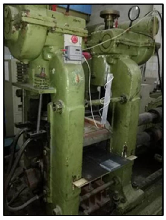 Laboratory two-roll rolling mill.