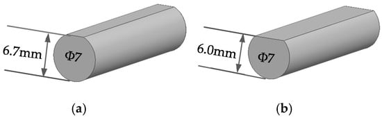 Schematic diagram of the prepared seeds: A (a) and B (b).