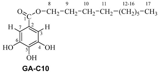 Chemical structure of GA-C10.