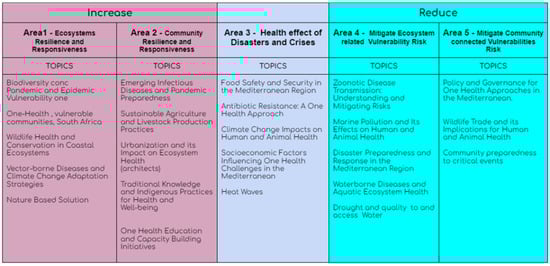 Domain framework of the conference based on the Sendai Framework.