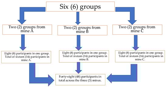 Distribution of female participants.