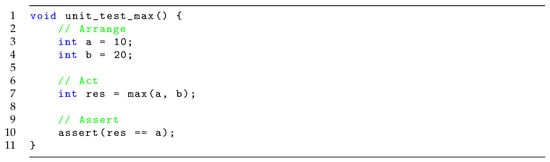 Unit test for max.