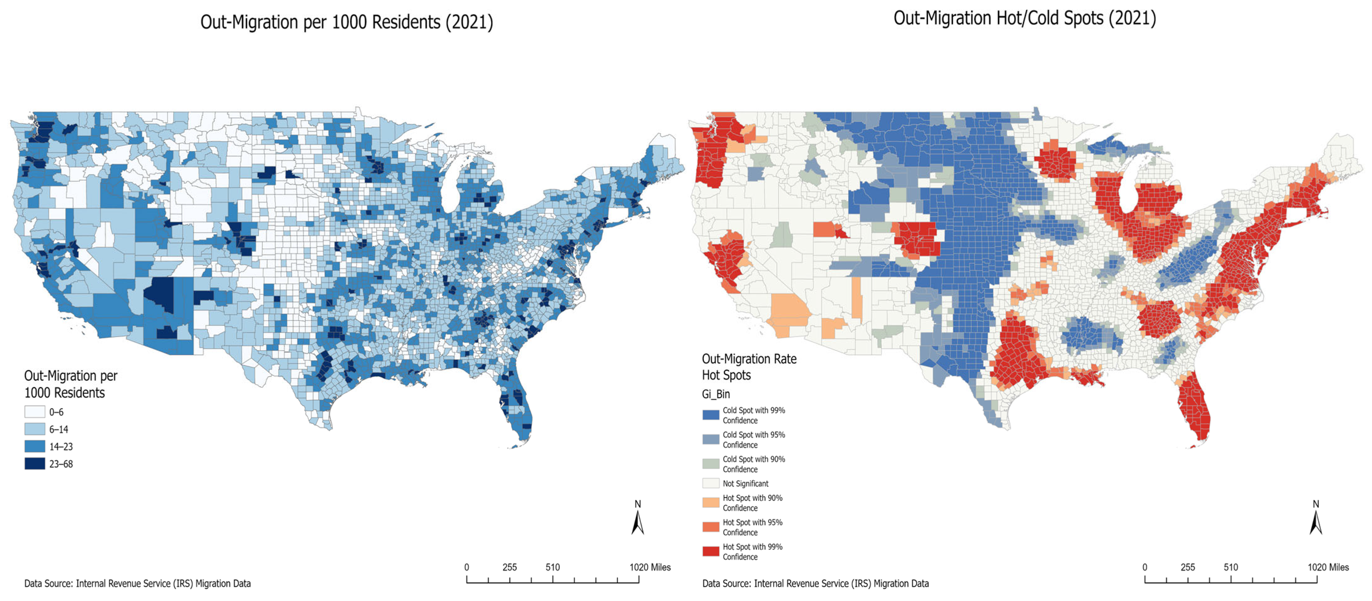 Spatial Data Patterns Temperature Anomaly and Residential Mobility: Spatial Patterns, Tipping ...
