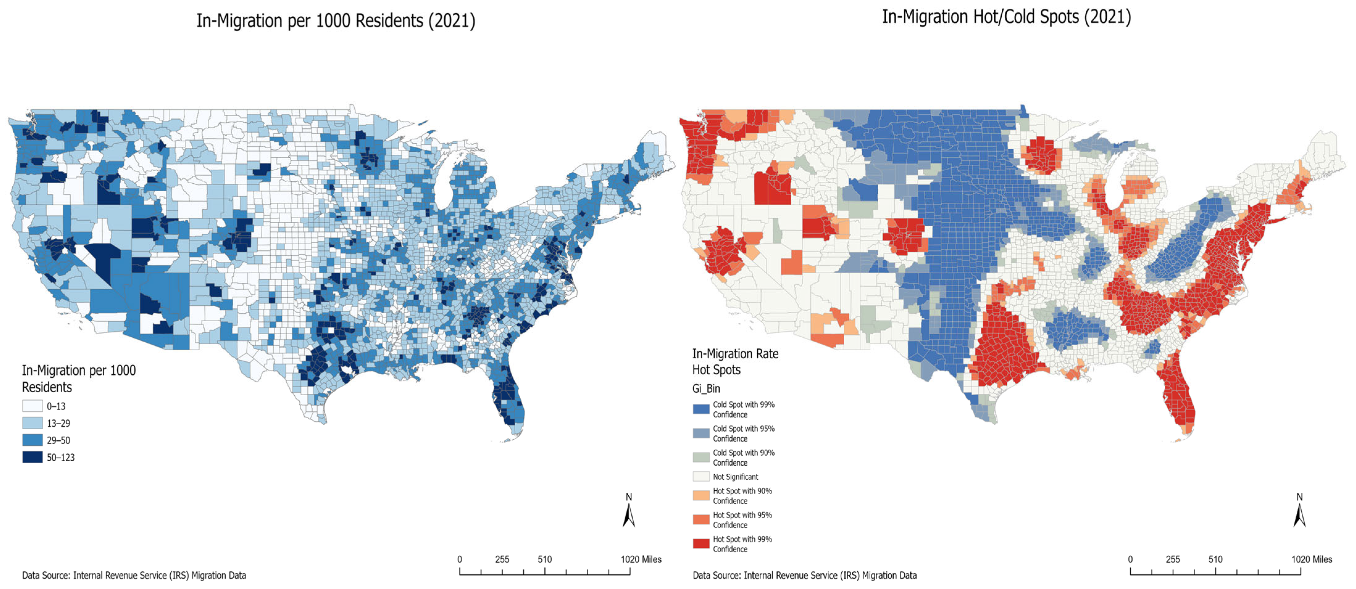 Spatial Data Patterns Temperature Anomaly and Residential Mobility: Spatial Patterns, Tipping ...
