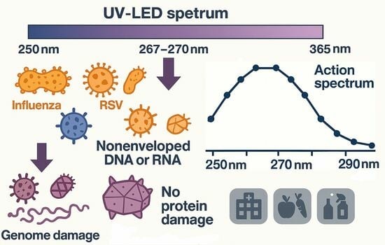 Light Inactivate Pathogen Viral Inactivation by Light-Emitting Diodes: Action Spectra Reveal ...
